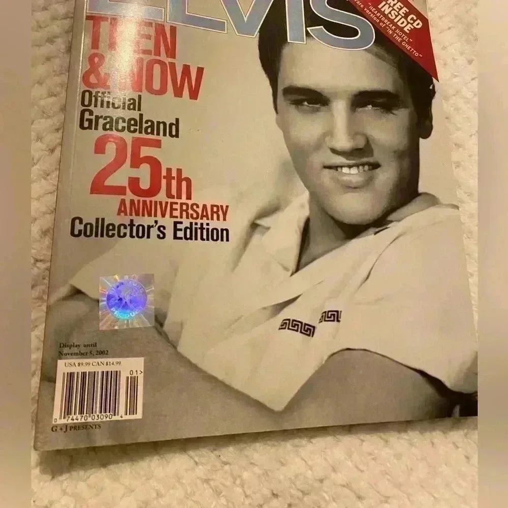 ELVIS Then & Now Magaine. Great condition Graceland 25th Anniversary